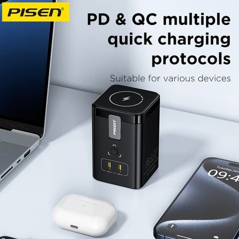  Trạm sạc để bàn đa năng 4 trong 1 PISEN PRO Desktop Magstation 45W 
