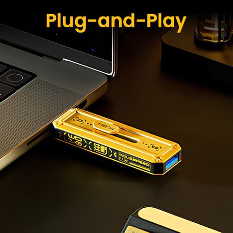  Ổ đĩa flash MOVESPEED USB 3.2 Gen2 + Type C, Tốc độ đọc/ghi 128GB-2TB, 1000MB/giây, Giao diện kép, Thiết kế đẩy-kéo 