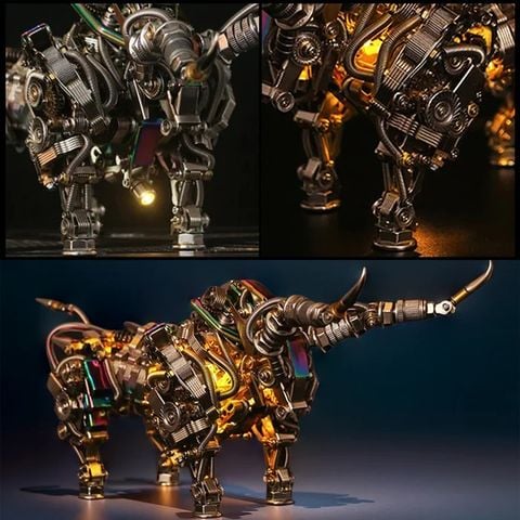  Bộ Mô Hình Kim Loại 3D DIY - Bò Cơ Khí 