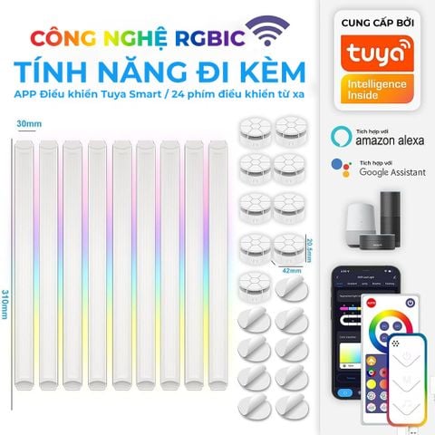  Đèn Trang Trí Lắp Ghép RGB NID-Light Route - Tích Hợp Ứng Dụng Điều Khiển Thông Minh 