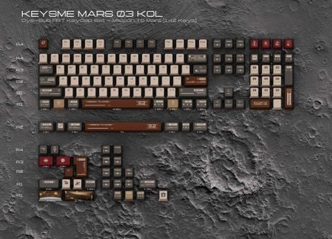  Phụ kiện Keysme Mars 03  Deskpad, Wrist-rest, Keycaps chính hãng 