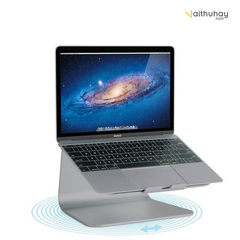  Giá đỡ stand laptop tản nhiệt Rain Design (USA) mStand Laptop 360 Space Gray & Silver - RD10074 | Chính hãng Rain Design 