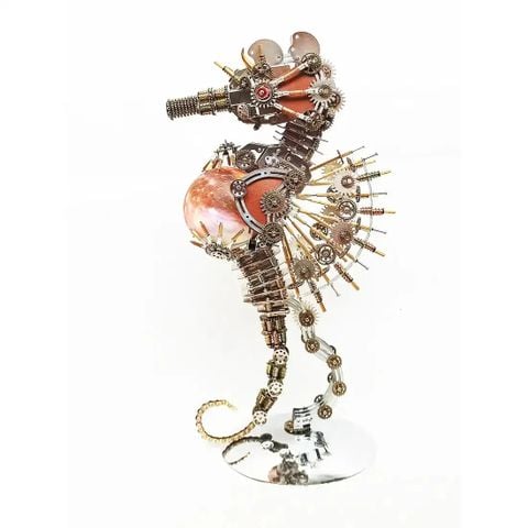  Bộ Lắp Ghép Steampunk Cá Ngựa 3D - Hơn 2000 Mảnh Độc Đáo 