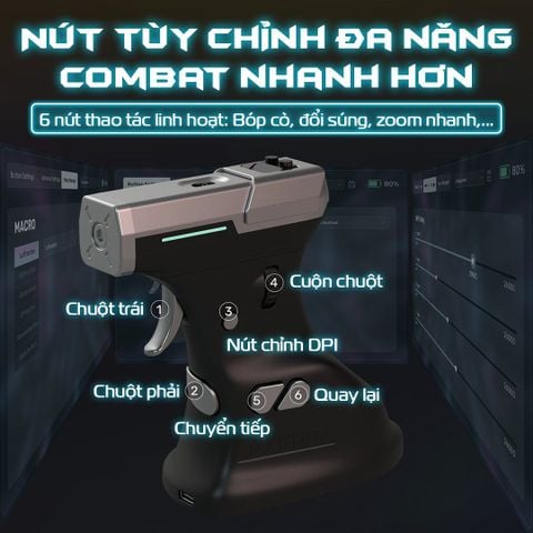  Chuột gaming Ragnok ErgoStrike7 - Trải nghiệm FPS tuyệt đỉnh với thiết kế công thái học 
