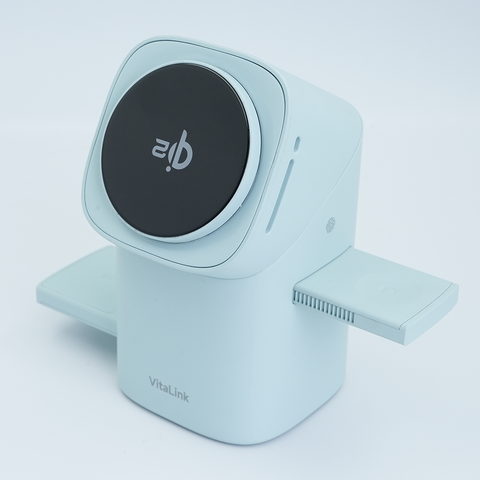  Sạc Không Dây VitaLink 3 trong 1 – Sạc Nhanh 15W, Xoay Tự Động, Hỗ Trợ Magsafe 