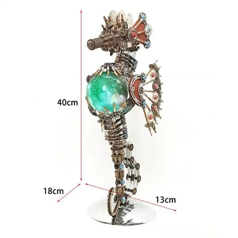  Bộ Lắp Ghép Steampunk Cá Ngựa 3D - Hơn 2000 Mảnh Độc Đáo 