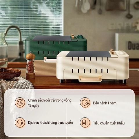  Bếp nướng thịt nướng điện không khói gia đình đa chức năng TJean 