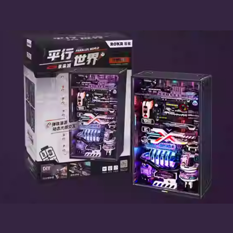  Mô hình 3D Parallel World Marble Run: The Last City & The Future City | ROKR Mechanical 3D Puzzle 