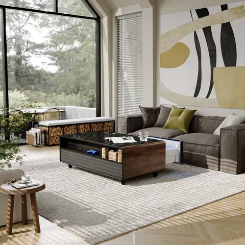  Bàn trà thông minh Ingrem ST135Pro, Dung tích 135L, Làm lạnh đồ ăn, Phát nhạc bằng kết nối Bluetooth, Tích hợp đèn LED 