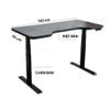  Bàn nâng hạ tự động 9SPACE Ergonomic Desk Core 