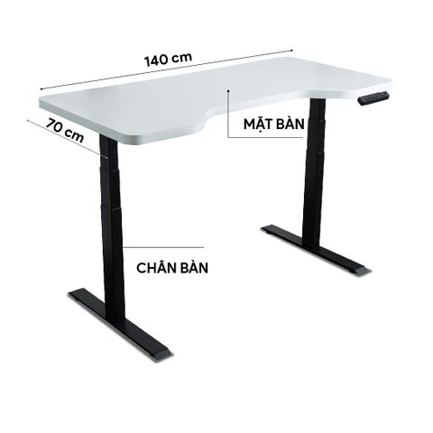  Bàn nâng hạ tự động 9SPACE Ergonomic Desk Core 