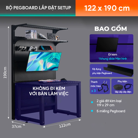  Bảng Pegboard Module 9Space -  đa năng giúp không gian luôn gọn gàng 