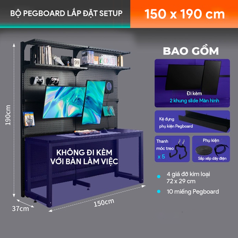  Bảng Pegboard Module 9Space -  đa năng giúp không gian luôn gọn gàng 