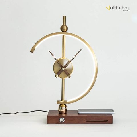  NID Light - Đèn đồng hồ tích hợp sạc không dây Clock Lamp Golden Time 