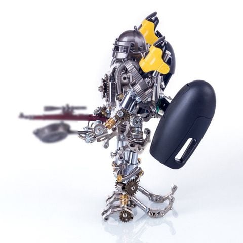  Mô hình lắp ráp DIY 3D Robot Chiến Binh Cơ Khí Kim Loại 