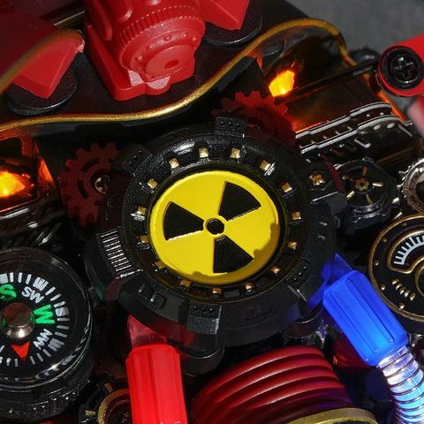  Mô hình steampunk ROKR 3D DIY Bọ cánh cứng màu đỏ MI02 