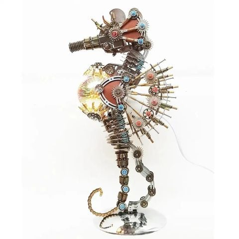 Bộ Lắp Ghép Steampunk Cá Ngựa 3D - Hơn 2000 Mảnh Độc Đáo 