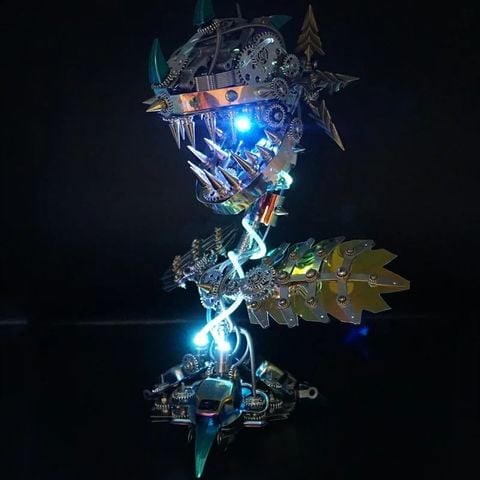  Mô Hình Kim Loại 3D DIY Hoa Ăn Thịt - Phong Cách Steampunk Ấn Tượng 