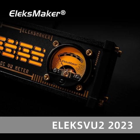  Đồng hồ đo mức âm thanh tích hợp đèn RGB phong cách Steampunk EleksMaker EleksVU2 