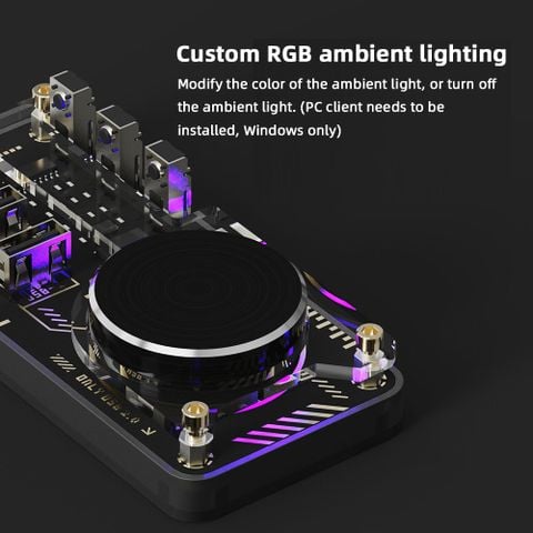  GeekHub EDC Essential Hub - Tăng Năng Suất với Cổng USB Đa Dạng và Phím Tắt Có Thể Lập Trình 