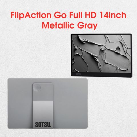 SOTSU FlipAction Go 14インチ ポータブルモニター シルバー SOTSU 14