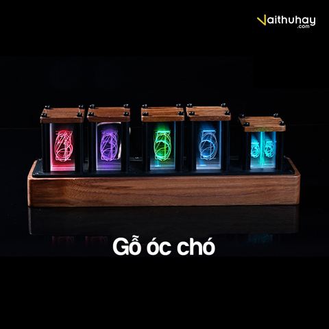  Đồng hồ để bàn RGB LED Clock Rainbow Time 