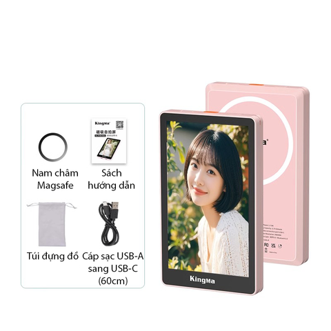  Màn Hình Từ Tính MagSafe Selfie Kingma PH02 Max Thế Hệ Mới - Hỗ Trợ Quay Video, Pin 920mAh 