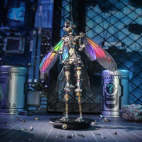  Mô hình 3D DIY kim loại Robot Bee Man - Đồ Chơi Thời Thượng Phong Cách Cyberpunk 
