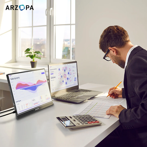  Màn hình di động ARZOPA Z1RC 16 inch 2.5K QHD – 100% sRGB, thiết kế nhôm nguyên khối, hỗ trợ đa thiết bị 