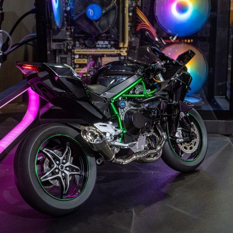  Mô Hình Xe Kawasaki Ninja H2R Tỉ Lệ 1:6 – Đề Nổ, Phun Khói, Có Đèn LED 