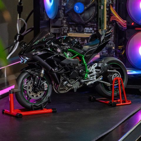 Mô Hình Xe Kawasaki Ninja H2R Tỉ Lệ 1:6 – Đề Nổ, Phun Khói, Có Đèn LED 