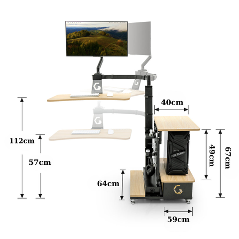  INGREM Floating Table – Bàn Đa Năng Hiện Đại, Tiết Kiệm Không Gian, Linh Hoạt Làm Việc & Giải Trí 