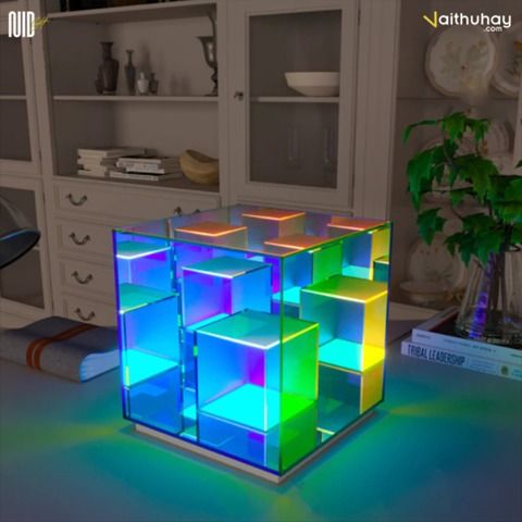  Đèn Trang Trí RGB Hiệu Ứng Pha Lê NID Crystal Light - Rubik Cube 