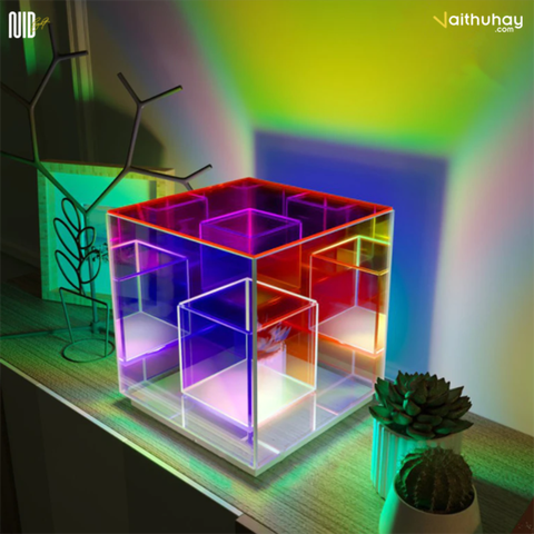  Đèn Trang Trí RGB Hiệu Ứng Pha Lê NID Crystal Light - Rubik Cube 