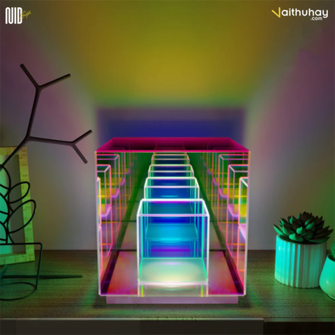  Đèn Trang Trí RGB Hiệu Ứng Pha Lê NID Crystal Light - Rubik Cube 