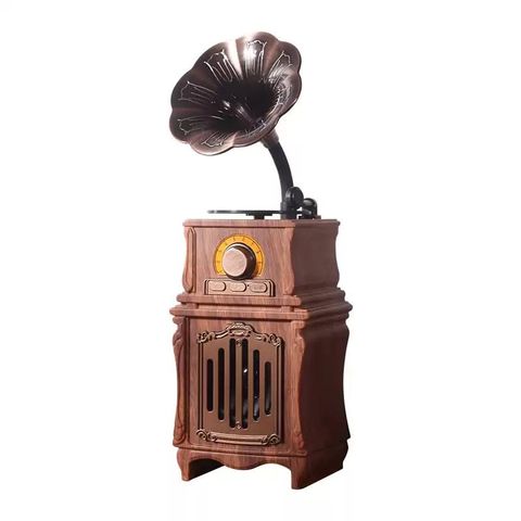  Loa Bluetooth Phong Cách Retro - Đài Phát Thanh Cổ Điển, Hỗ Trợ USB/SD, Quà Tặng Ý Nghĩa 