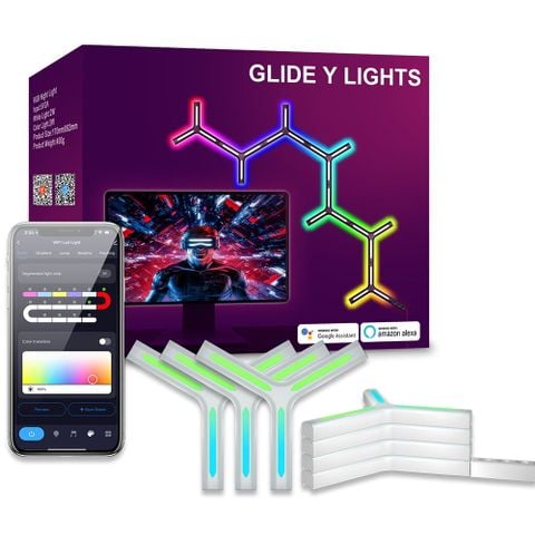  Đèn NID Gaming Y White Lights RGB - Sáng Tạo Không Gian Chơi Game Cực Chất 