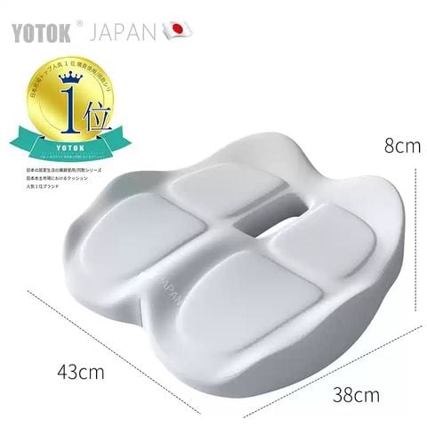  Gối hỗ trợ tựa lưng văn phòng YOTOK - Thiết Kế Công Thái Học, Tránh Đau Mông, Thắt Lưng 