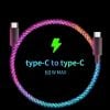  Cáp dữ liệu USB Type-C phát sáng RGB Streaming 60W sạc siêu nhanh 