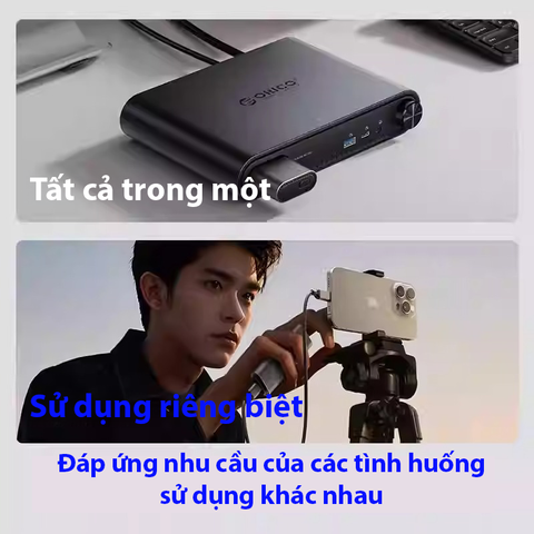  Dock Station Orico Đa Năng 11-in-1 | Hỗ Trợ 4K, 10Gbps, 100W, Tương Thích Windows/Mac OS 
