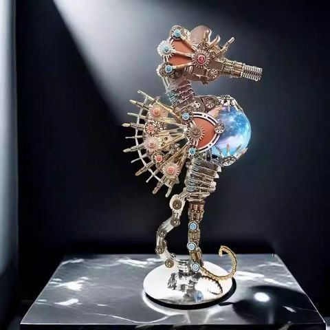  Bộ Lắp Ghép Steampunk Cá Ngựa 3D - Hơn 2000 Mảnh Độc Đáo 
