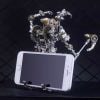  Bộ Lắp Ráp Mô Hình Kim Loại DIY 3D Mecha Priest với Rìu Bánh Răng 256 Mảnh - Giá Đỡ Điện Thoại 2 trong 1 