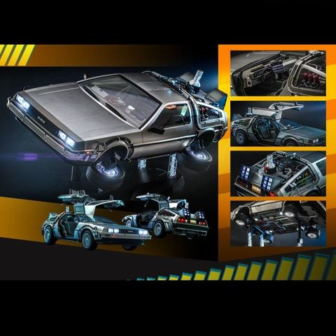  Mô hình 3D DIY HOTTOYS Back to the Future II Cỗ Máy Thời Gian DeLorean MMS636 