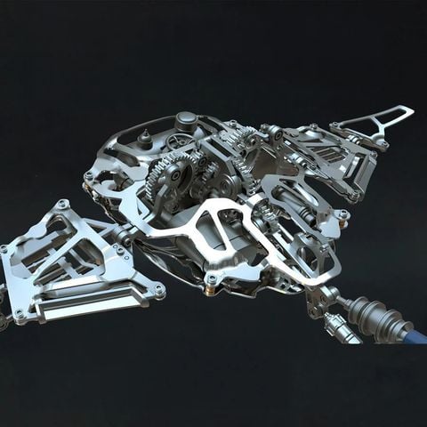  Mô Hình Kim Loại Cá Đuối Steampunk MOBULA Manta Ray | Kiệt Tác Cơ Khí 3D Độc Quyền 