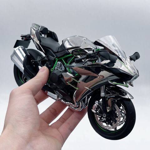  Mô Hình Xe Kawasaki Ninja H2R Tỉ Lệ 1:6 – Đề Nổ, Phun Khói, Có Đèn LED 