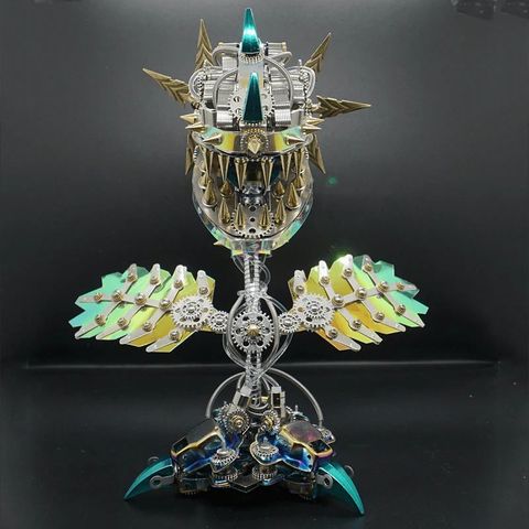  Mô Hình Kim Loại 3D DIY Hoa Ăn Thịt - Phong Cách Steampunk Ấn Tượng 