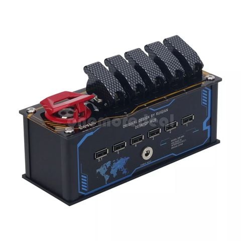  Trạm Hub Tích Hợp Đèn LED RGB - Kết Nối Bluetooth, Đa Cổng USB Độc Đáo 