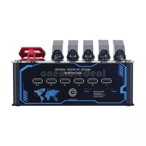  Trạm Hub Tích Hợp Đèn LED RGB - Kết Nối Bluetooth, Đa Cổng USB Độc Đáo 
