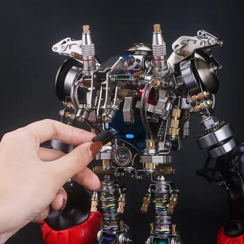 Mô hình 3D DIY bằng Kim Loại Sắt Cơ Khí Robot Đấm Bốc Hủy Diệt Kèm Loa Bluetooth 