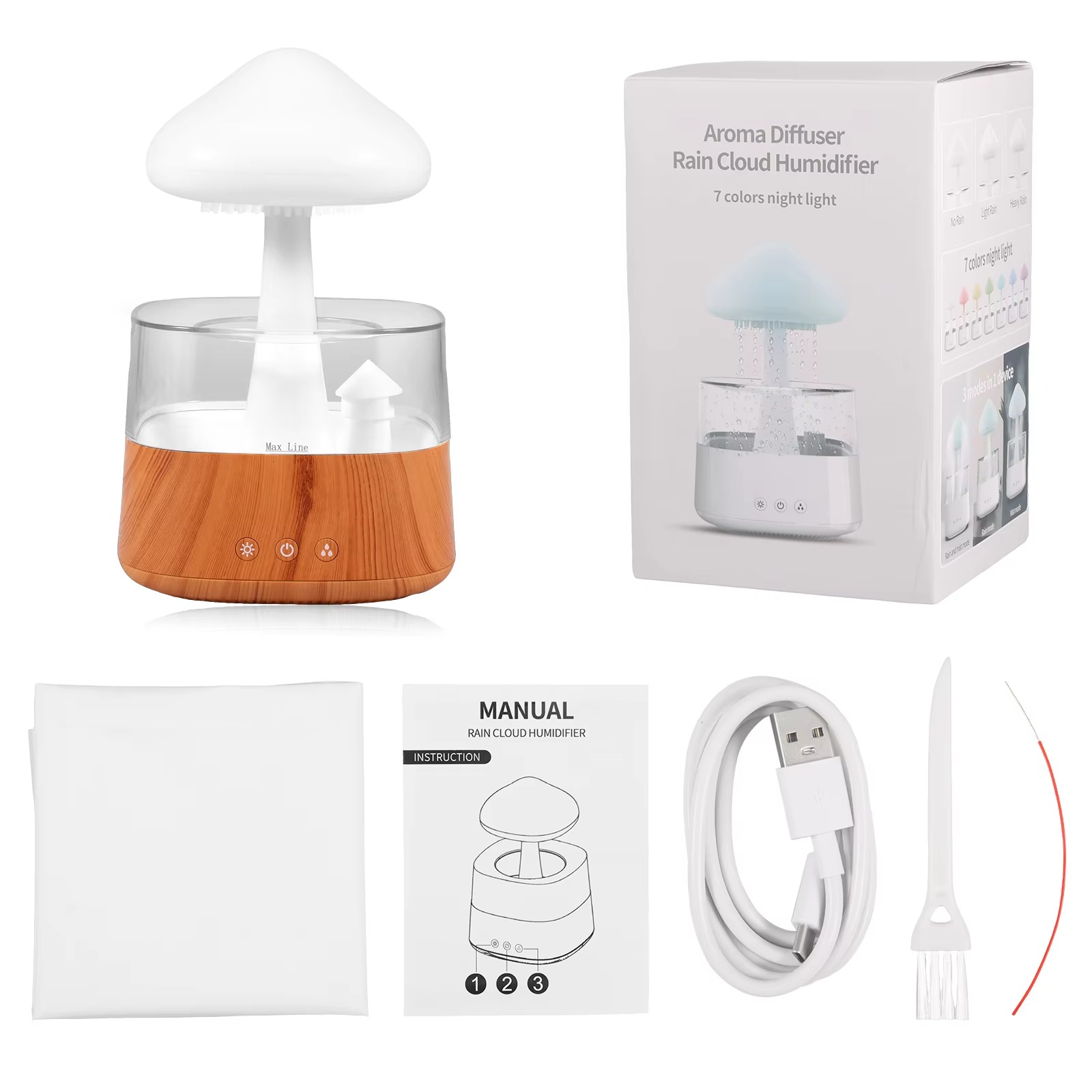 Humidificador Nube Lluvia Parlante Led: Crea un Oasis de Tranquilidad - Humidificador Nube Lluvia Parlante Led
